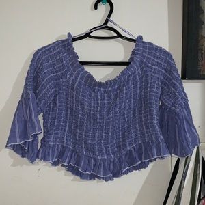 Free People Off the Shoulder Blouse
